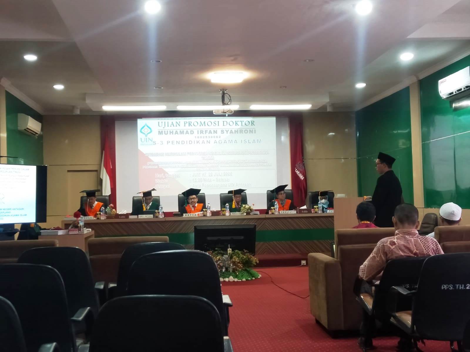 Sidang Disertasi M. Irfan Syaroni di Pascasarjana UIN Antasari