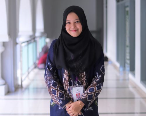 Nadita Aisyah Fitri, Qariah Terbaik I MTQ Kaltim 2022 saat mewakili kontingen UIN Antasari di Pesona 2022 (Foto-Humas-Yulida Rifani)