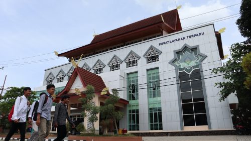 Gedung Pusat Layanan Terpadu di Kampus 1 Banjarmasin (Foto-Humas-Achmad Magfur)