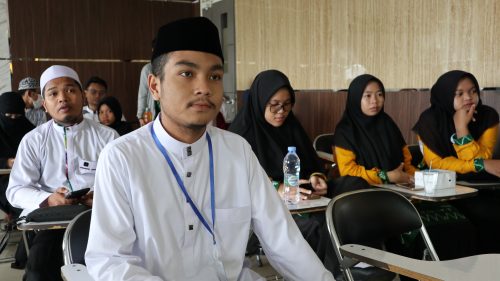 Ketua Panitia Gebyar Milad ke-20 UKM LPPQ UIN Antasari M. Azhar Musaddiq (Foto-Humas-Achmad Magfur)