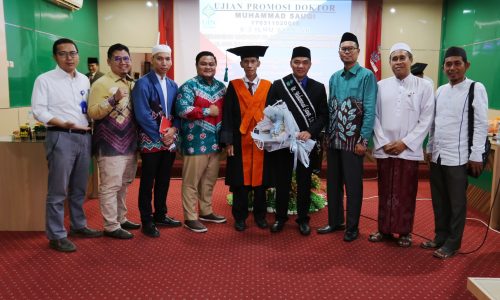 Rekan-rekan M. Sauqi dari IAI Darussalam dan sesama mahasiswa S-3 Ilmu Syariah (Foto-Humas-Hadi Rustami)