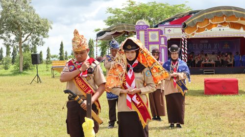 Upacara adat penutupan Gelora XI Tahun 2022 (Foto-Humas-Achmad Magfur)