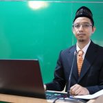 Dr. Gusti Muhammad Irhamna Husin, M.Pd.I. saat maju di Ujian Terbuka (Foto-Humas-Hadi Rustami)