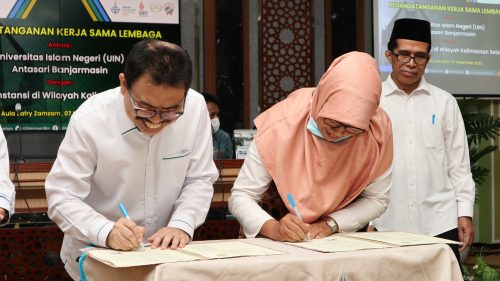 Penandantanganan Mou dengan TK Negeri Pembina Liang Anggang Banjarbaru (Foto-Humas-Yulida Rifani)