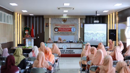 Lokasi acara dilangsungkan di Aula Lantai 3 Gedung Fakultas Syariah UIN Antasari (Foto:Humas/Yulida Rifani)
