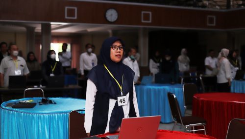 Para peserta saat mengikuti acara pembukaan Tes IPMB ASN 2022 (Foto:Humas/Yulida Rifani)