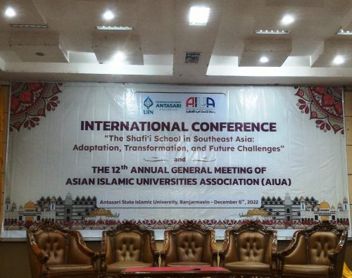 Persiapan Konferensi Internasional 2022 AIUA di Auditorium Mastur Jahri Kampus 1 UIN Antasari Banjarmasin (Foto-Humas-Achmad Magfur)