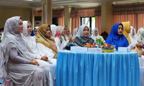 Para pengurus DWP Provinsi Kalsel saat berhadir di UIN Antasari (Foto:Humas/Yulida Rifani)