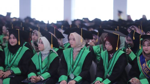 Para wisudawati saat mengikuti upacara wisuda sarjana ke-75 UIN Antasari (Foto:Tim Humas)