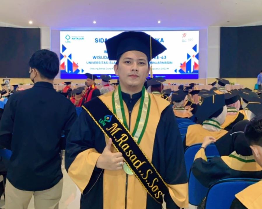 M Rasad Mahasiswa UIN Antasari Banjarmasin, Muhammad Rasad Lulus Menjadi Imam ...