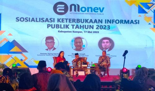 Sosialisasi E-Monev Keterbukaan Informasi Publik 2023 di Riau (Foto:Humas/Ahmad Rijali)