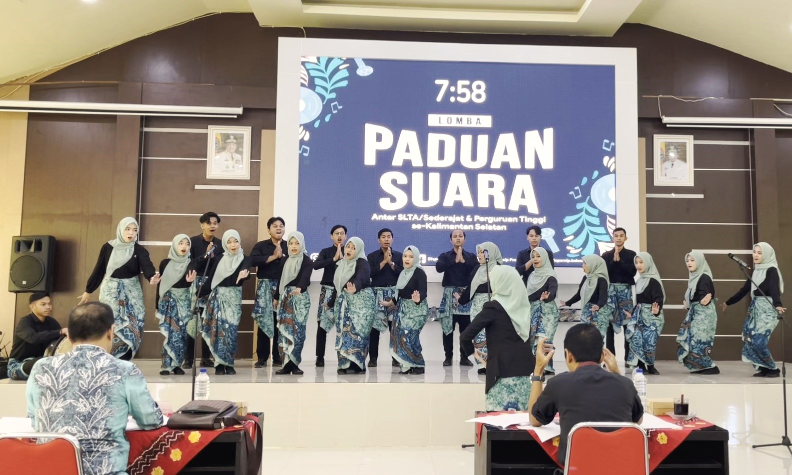 Penampilan Antasari Voice di Lomba Paduan Suara Dispersip Kalsel 2023 (Foto:Tangkapan layar video arsip Antasari Voice)