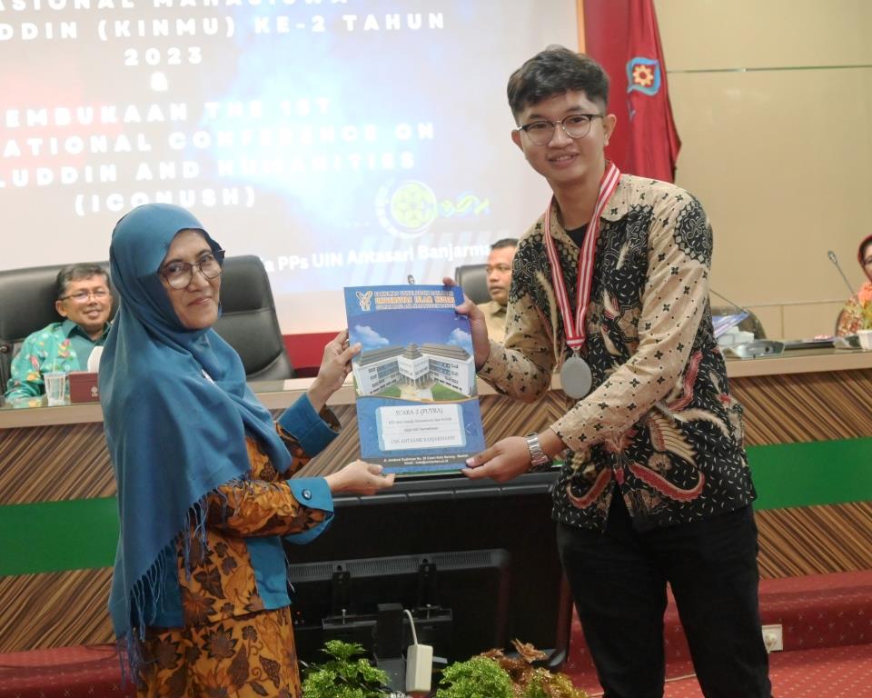 Salah satu mahasiswa FUH UIN Antasari Banjarmasin yang menang di KINMU II (Foto:Humas/Sophia Perennia)