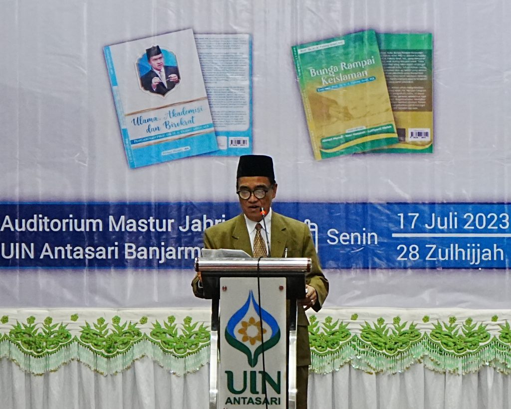 Prof. Dr. H. A. Fahmy Arief., M.A. saat memberikan sambutan (Foto:Tim Humas)