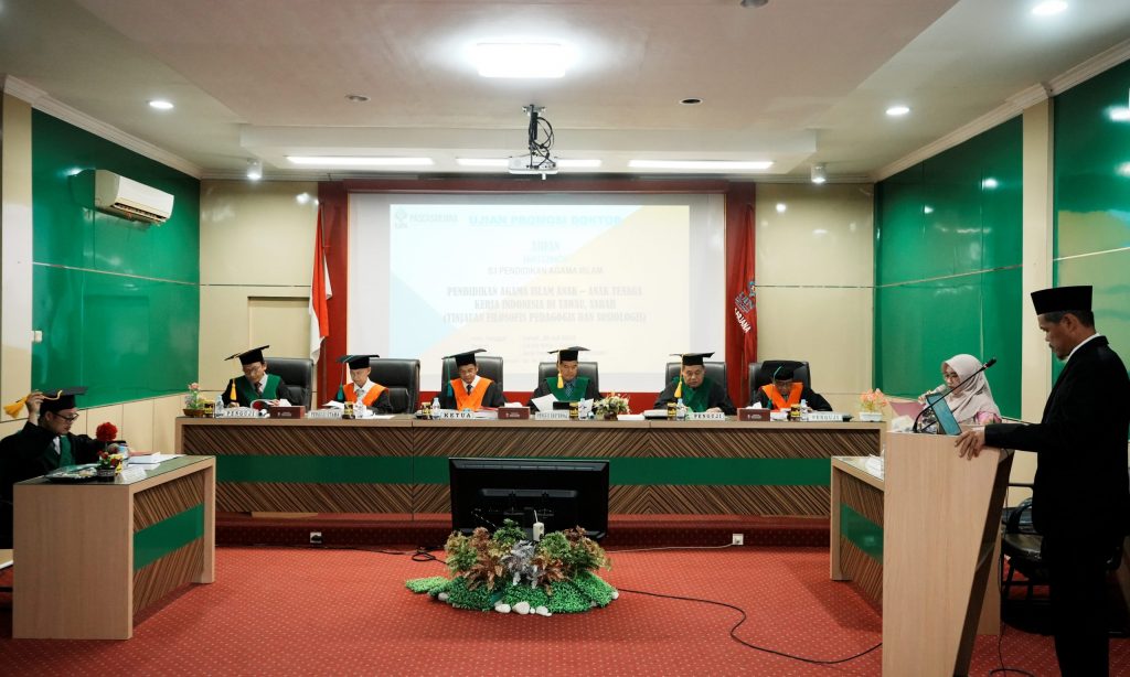 Suasana Ujian Terbuka Promosi Doktor Arfan (Foto:Humas/Hadi Rustami)