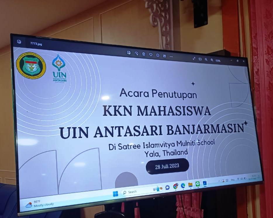 Acara penutupan KKN Internasional 2023 di Thailand