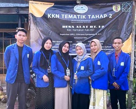 Para peserta KKN Tematik Tahap II Semester Ganjil 2023/2024 di Desa Alat.