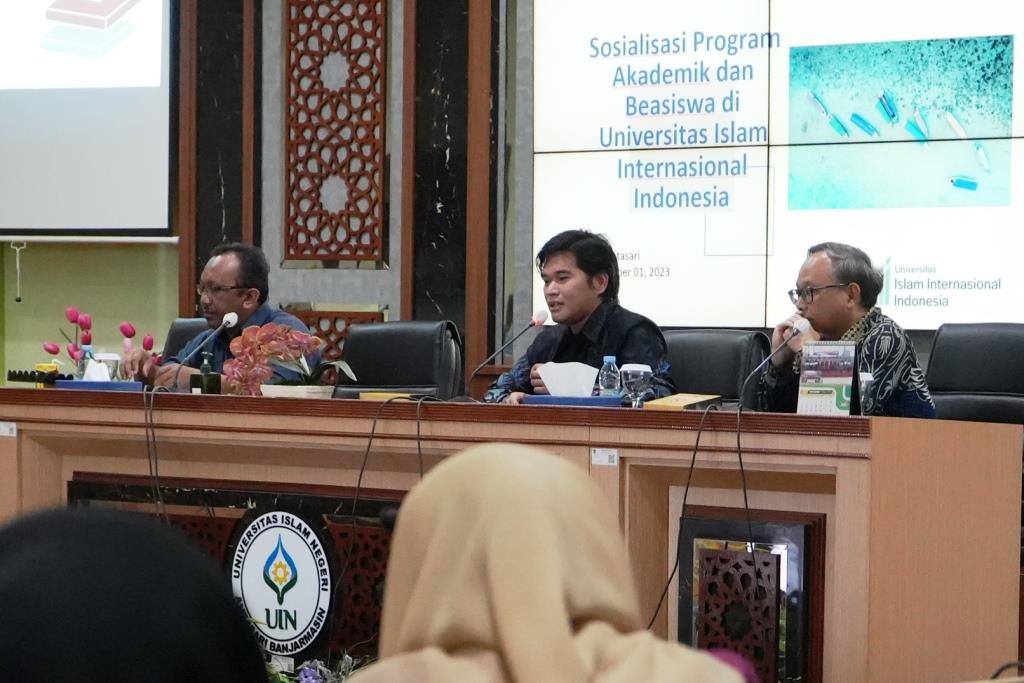 Sosialisasi beasiswa UIII di Kampus 1 UIN Antasari (Foto:Humas/Hadi Rustami)