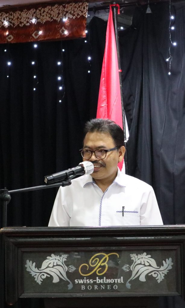 Rektor UIN Antasari Prof. Dr. H. Mujiburrahman, M.A. saat memberikan sambutan (Foto:Humas/Achmad Magfur)