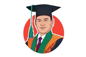 Prof Dr. H. Wardani, M.Ag., (Desain oleh Ananda Shafira Triadi)