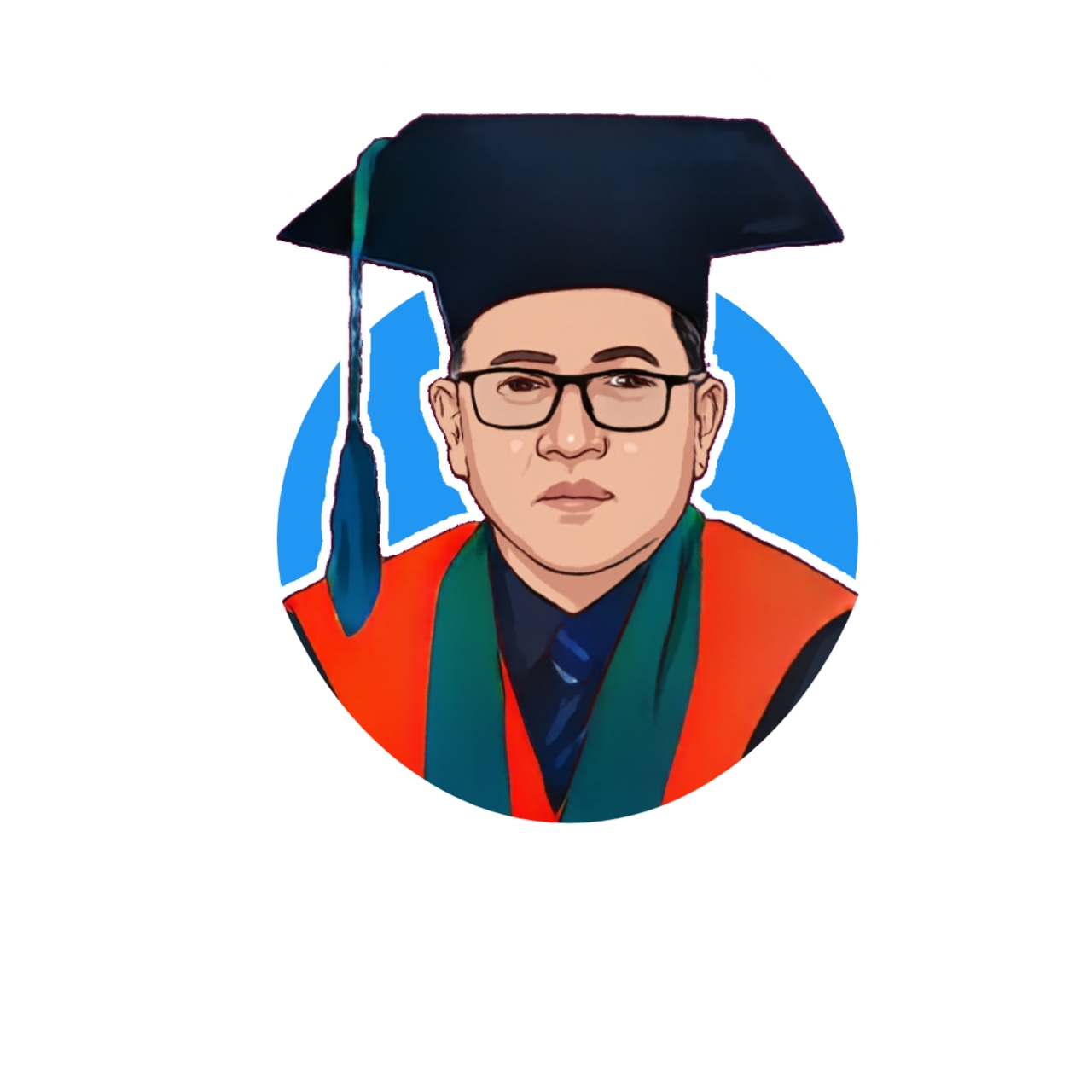 Prof. Dr. Syaugi Mubarak, M.A., M.A., CIIQA, Guru Besar UIN Antasari (Desain oleh Ananda Shafira Triadi)