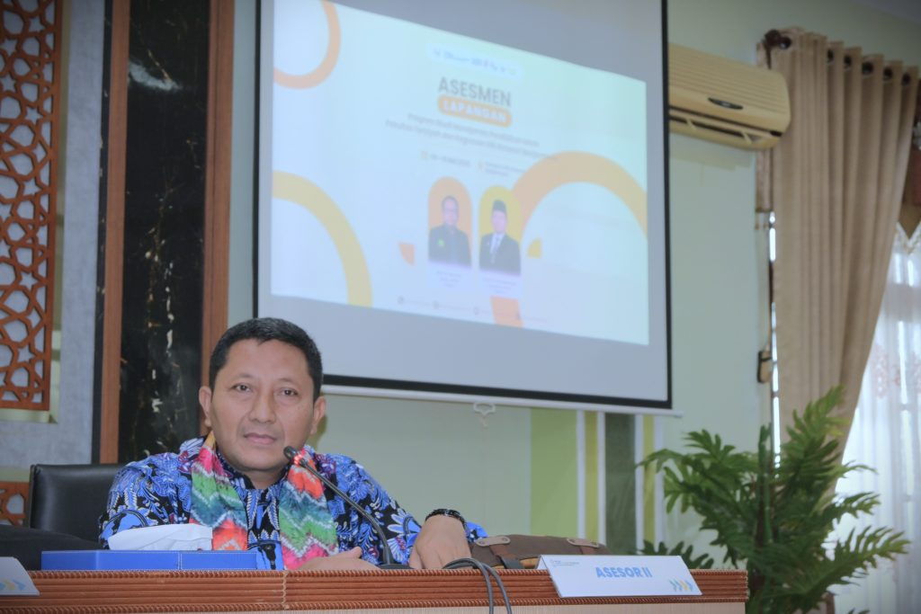 Asesor II Prof. Dr. Prim Masrokan Mutohar, M.Pd. saat memberikan sambutan (Foto:Humas)