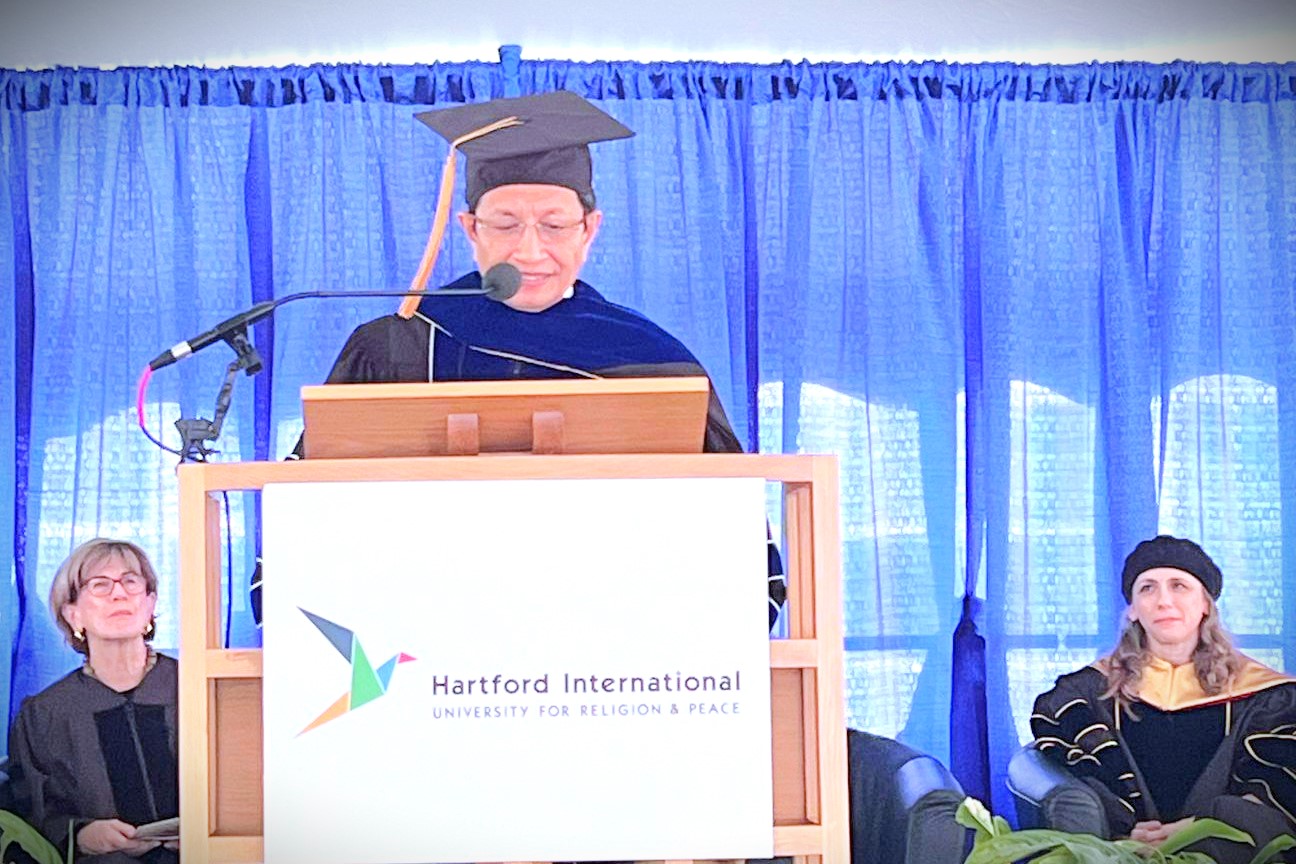 Menag RI saat berpidato di Hartford International (Foto:Istimewa)