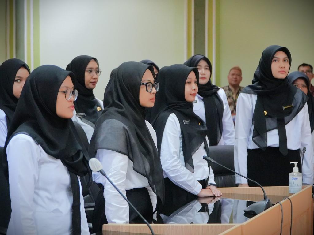 Para CPNS UIN Antasari saat ikut dilantik serentak melalui Zoom Meeting (Foto:Pushakin)