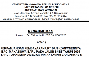 Perpanjangan Pembayaran UKT SNBT 2025