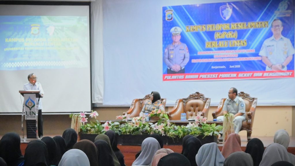 Suasana pembukaan Pendidikan Masyarakat Lalu Lintas di UIN Antasari (Foto:Humas/Jamal Ripani)