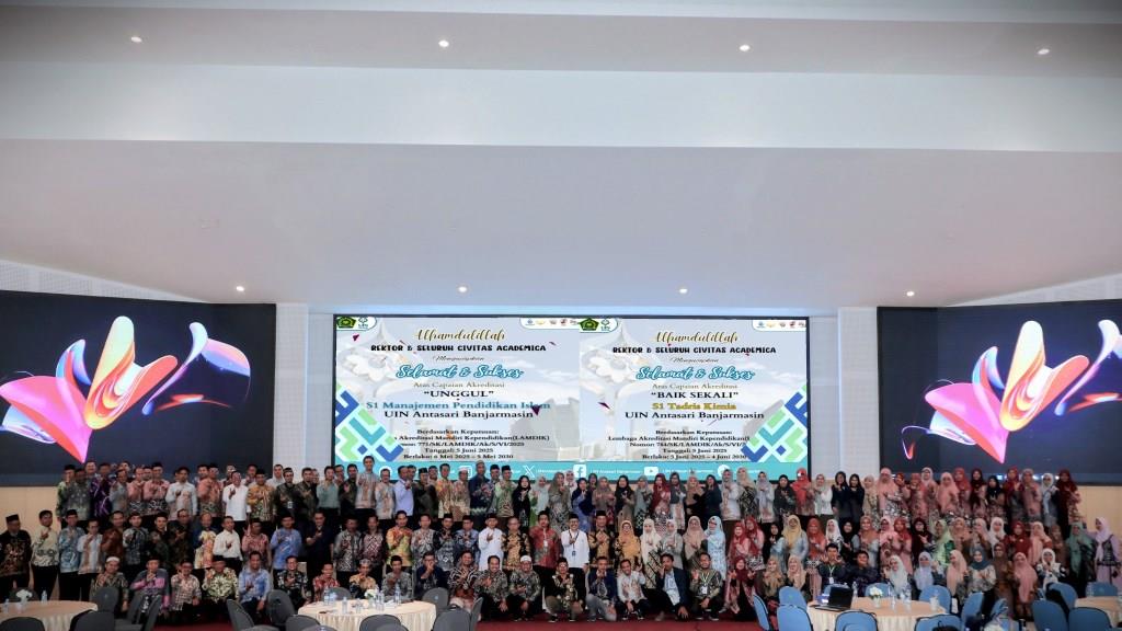 Ucapan selamat untuk Akreditasi S-1 MPI dan Tadris Kimia Juni 2025.