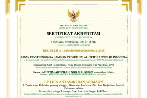untuk thumbnail berita sertifika akreditasi LPH UIN Antasari.