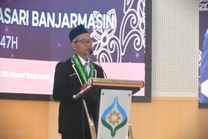 Solikin, S.Ag. saat memberikan kesan dan pesannya (Foto:Humas/Rudy Hermawan)