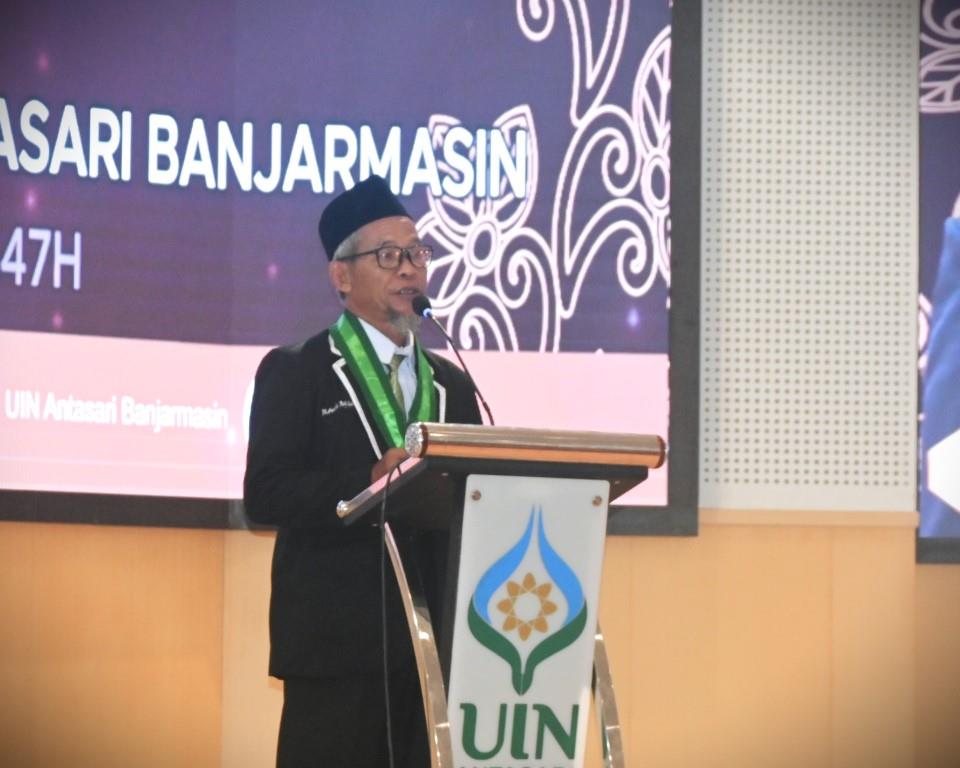 Solikin, S.Ag. saat memberikan kesan dan pesannya (Foto:Humas/Rudy Hermawan)