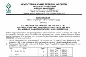 untuk thumbnail pengumuman tes narkoba 2025