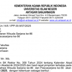 untuk thumbnail pengumuman wisuda juli 2025