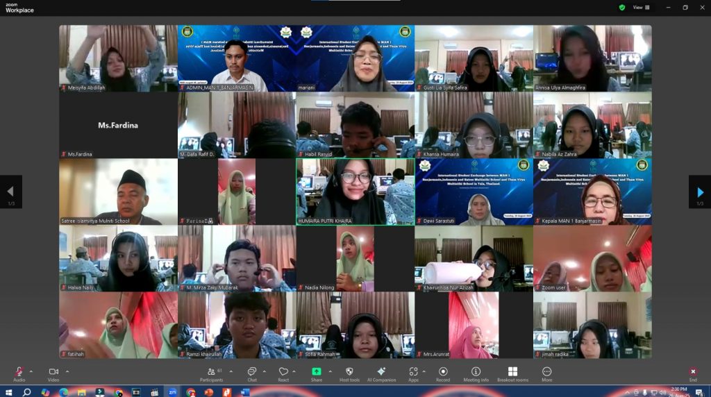 Foto bersama secara daring usai pertemuan. (Foto:Tangkapan Layar Zoom Meeting)