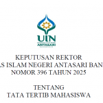 Tata Tertib Mahasiswa/i UIN Antasari Banjarmasin Tahun 2025