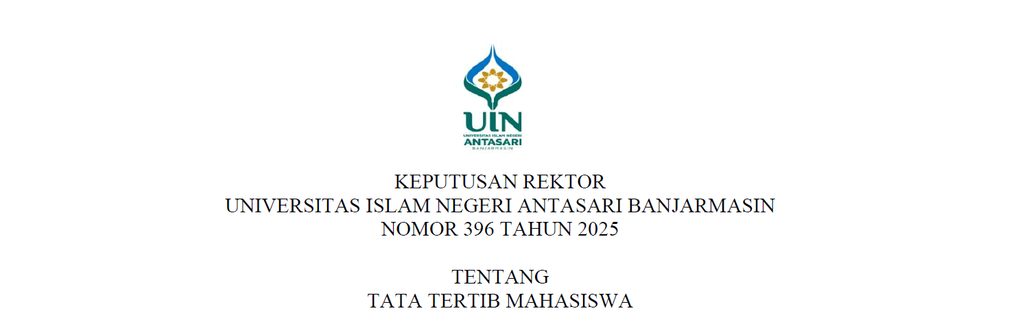 Tata Tertib Mahasiswa/i UIN Antasari Banjarmasin Tahun 2025
