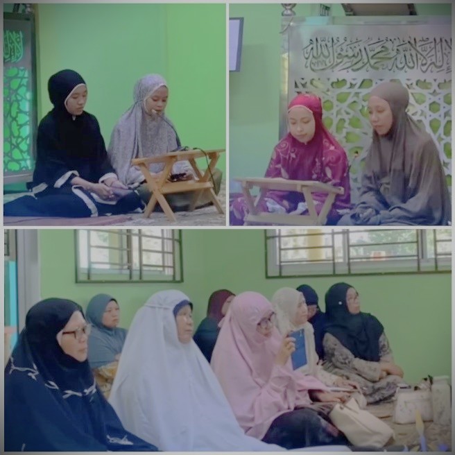 Suasana kajian keagamaan bersama para mahasiswa.