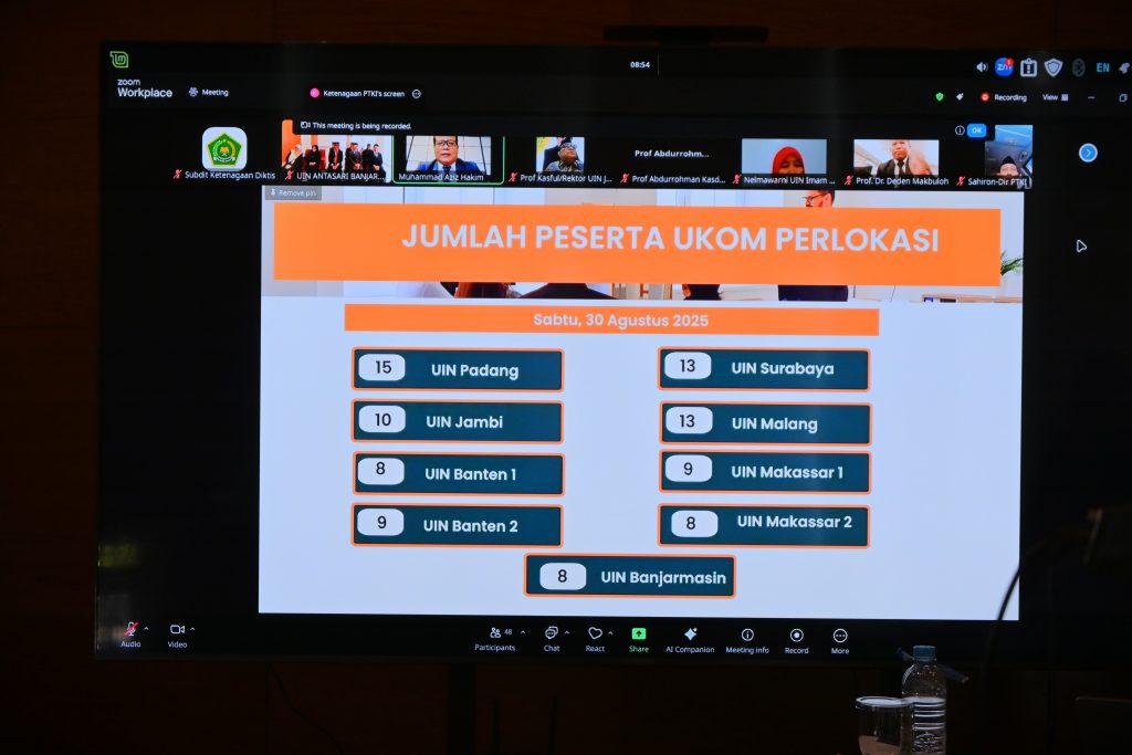 Titik-titik lokasi uji kompetensi se-Indonesia (Foto:Humas)