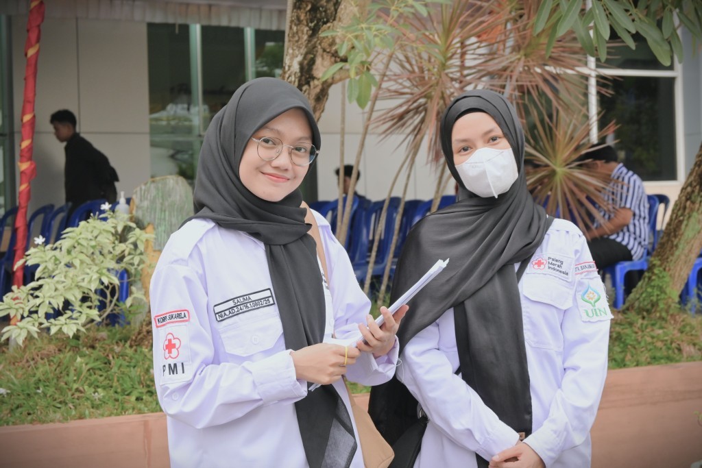untuk thumbnail berita ksr pmi tes napza (Foto:Humas/Haitami)