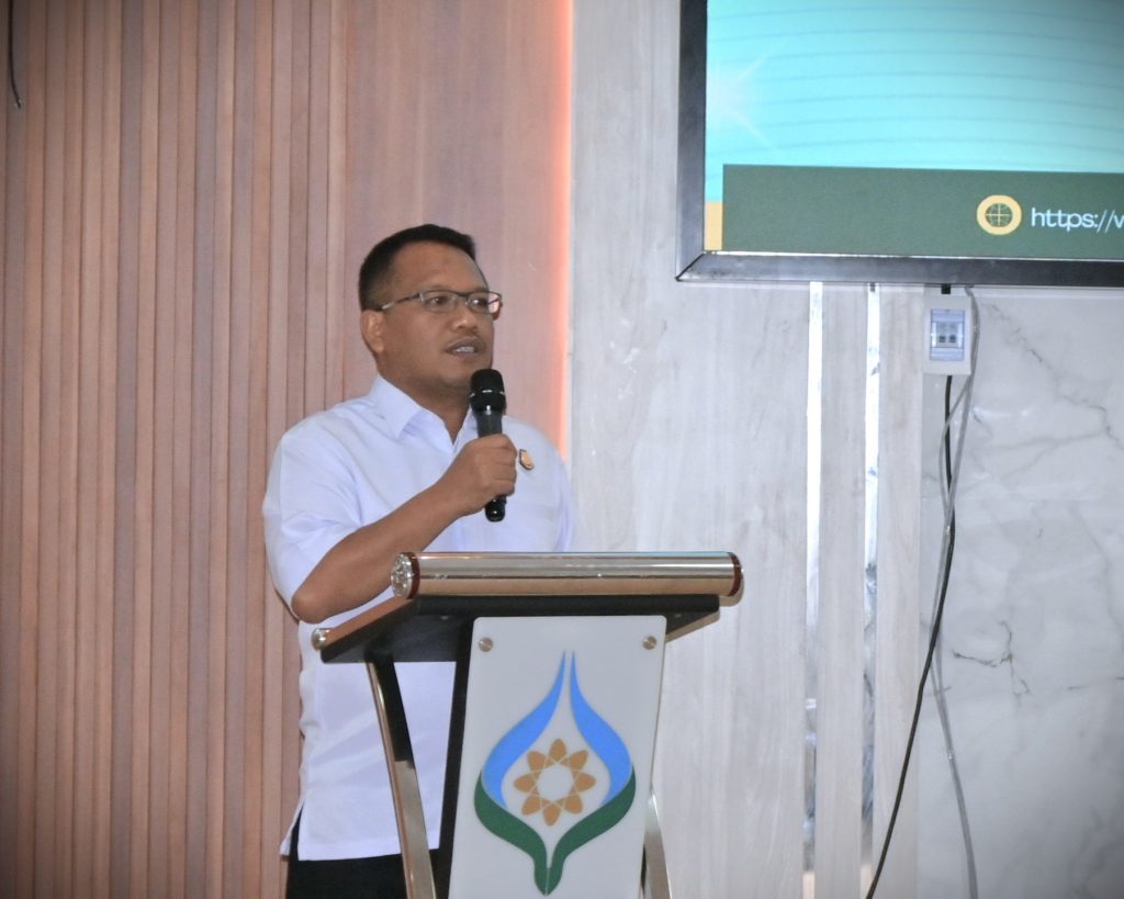 Asdatun Kejati Kalsel Achmad Muchlis, M.H. saat memberikan sambutan (Foto:Humas/Jamal Ripani)