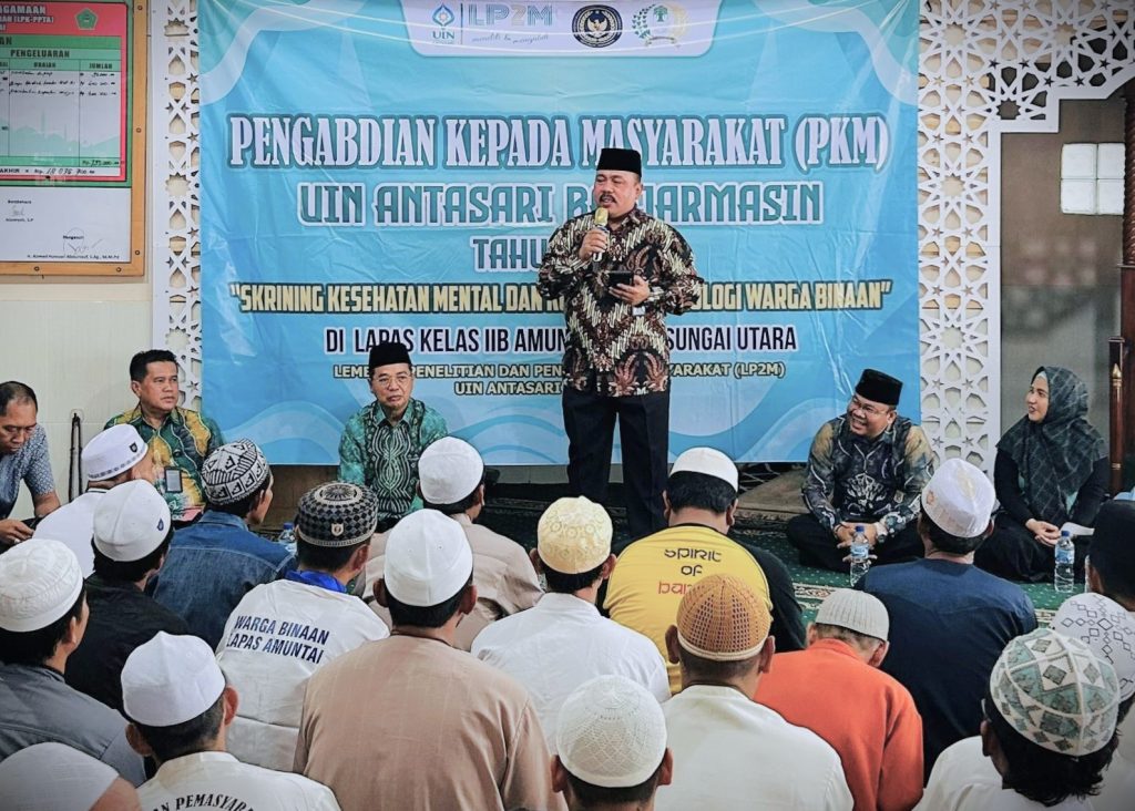 Pembukaan Kegiatan Pengabdian kepada Masyarakat oleh Kepala Lapas Amuntai Yosef Leonard Sihombing, M.H..