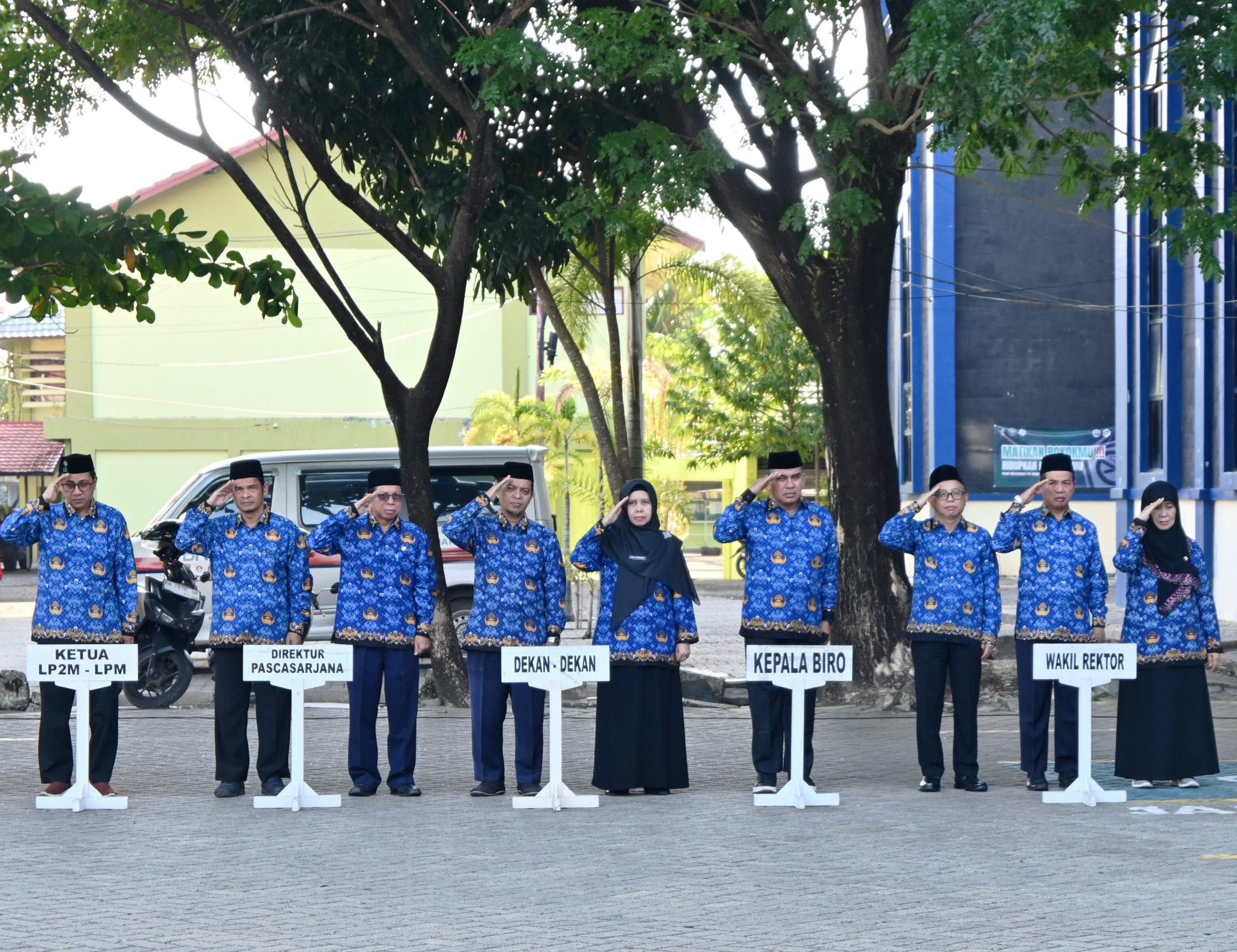 Jajaran Pimpinan saat mengikuti Apel Kesadaran Nasional. (Foto: Humas/Jamal Ripani)