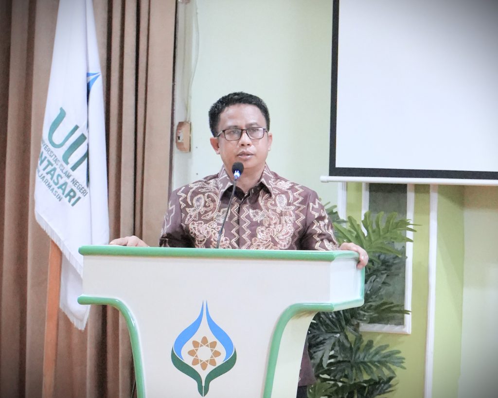 Dr. H. Moh. Junaidin, M.A. saat memberikan sambutan (Foto:Humas/Baiti Rahmi)