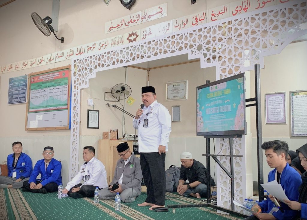 Kalapas Kelas IIB Amuntai Yosef Leonard Sihombing, M.H. saat memberikan sambutan.