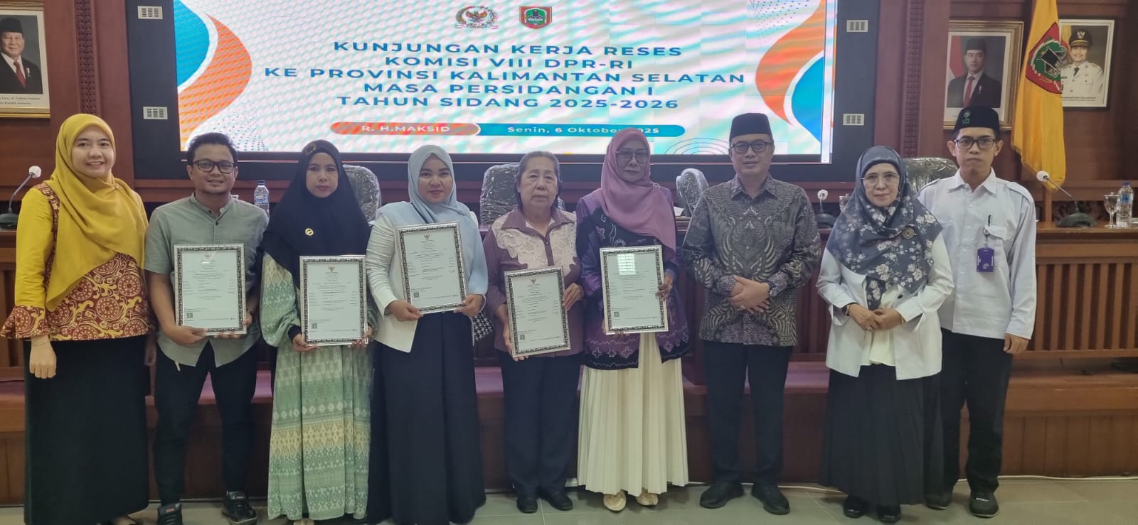 Suarakan Aspirasi di Kunker Reses Komisi VIII DPR RI, Prof Nida: UIN Antasari Perlu Bantuan dan Dorongan Menjadi Zona Integritas Wilayah Birokrasi Bersih Melayani