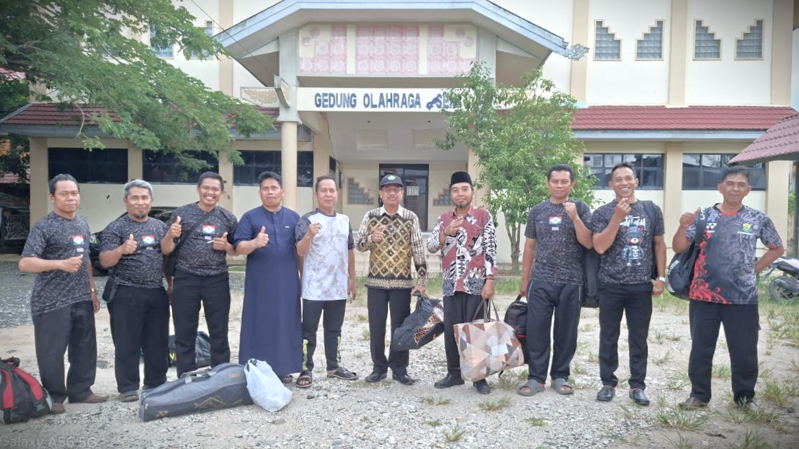 Rombongan PB Kantor Kemenhaj Balangan saat disambut di Kampus 1 (Foto:Tim PB UIN Antasari)
