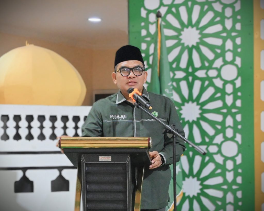 Dr. H. Zainal Ilmi, M.Pd.I. saat menyampaikan laporan (Foto:Humas/Jamal Ripani)